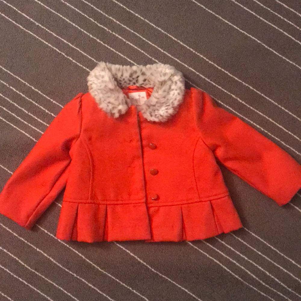 Faux Fur Collar Jacket